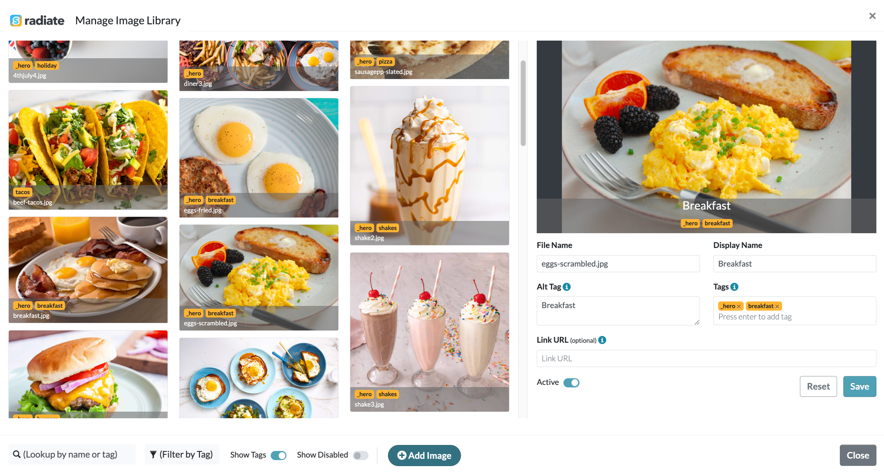 screenshot of Sageflo Radiate